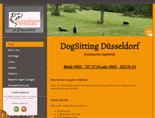 Tablet Screenshot of dog-sitting-duesseldorf.de